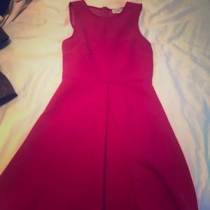 Pink dress with white slip